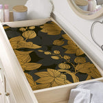 Golden Orchid Pattern Print Changing Pad Cover