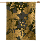 Golden Orchid Pattern Print House Flag