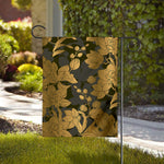 Golden Orchid Pattern Print House Flag