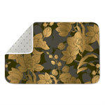 Golden Orchid Pattern Print Indoor Door Mat