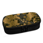Golden Orchid Pattern Print Insulin Cooler Travel Case