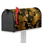 Golden Orchid Pattern Print Mailbox Cover