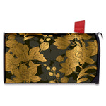 Golden Orchid Pattern Print Mailbox Cover