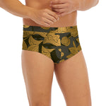 Golden Orchid Pattern Print Men's Briefs