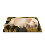 Golden Orchid Pattern Print Pet Cooling Mat Cover