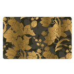 Golden Orchid Pattern Print Polyester Doormat