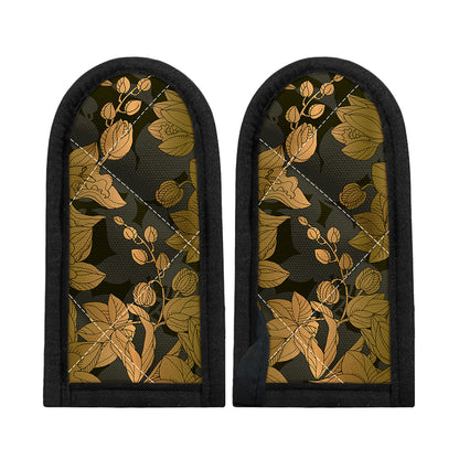 Golden Orchid Pattern Print Skillet Handle Cover