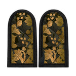 Golden Orchid Pattern Print Skillet Handle Cover