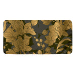 Golden Orchid Pattern Print Towel