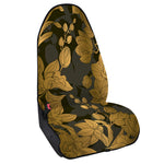Golden Orchid Pattern Print Waterproof Car Seat Cover