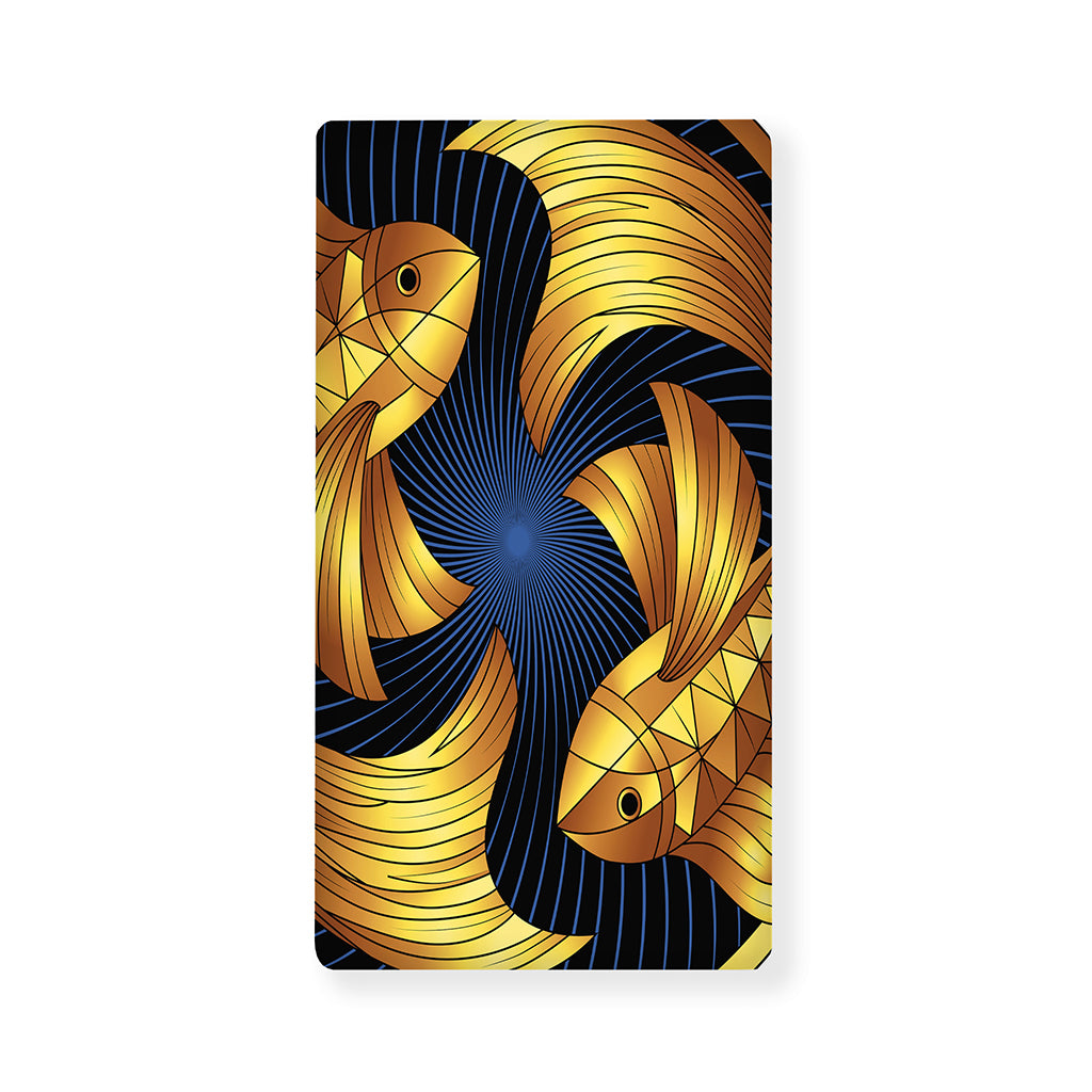 Golden Pisces Zodiac Sign Print Baby Crib Sheet