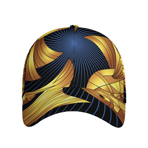 Golden Pisces Zodiac Sign Print Baseball Cap