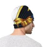 Golden Pisces Zodiac Sign Print Beanie