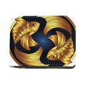 Golden Pisces Zodiac Sign Print Bifold Wallet
