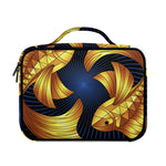 Golden Pisces Zodiac Sign Print Briefcase Bible Bag