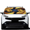 Golden Pisces Zodiac Sign Print Car Windshield Snow Cover