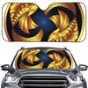 Golden Pisces Zodiac Sign Print Car Windshield Sun Shade