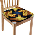 Golden Pisces Zodiac Sign Print Chair Cushion Cover