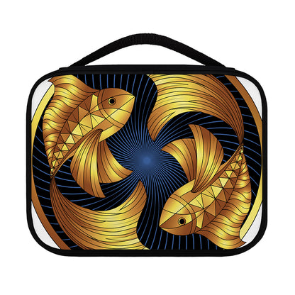 Golden Pisces Zodiac Sign Print Classic Bible Case