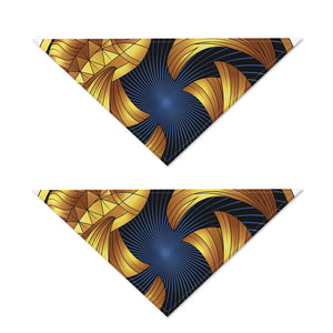 Golden Pisces Zodiac Sign Print Dog Bandana