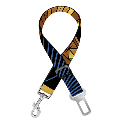 Golden Pisces Zodiac Sign Print Dog Seat Belt