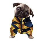 Golden Pisces Zodiac Sign Print Dog Zip Up Jacket