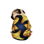 Golden Pisces Zodiac Sign Print Dog Zip Up Jacket