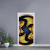 Golden Pisces Zodiac Sign Print Door Sticker