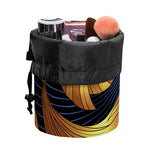 Golden Pisces Zodiac Sign Print Drawstring Makeup Bag