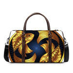 Golden Pisces Zodiac Sign Print Duffle Bag