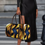 Golden Pisces Zodiac Sign Print Duffle Bag