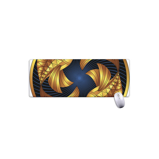 Golden Pisces Zodiac Sign Print Extended Mouse Pad