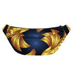 Golden Pisces Zodiac Sign Print Fanny Pack
