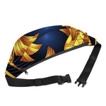 Golden Pisces Zodiac Sign Print Fanny Pack