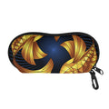 Golden Pisces Zodiac Sign Print Glasses Case
