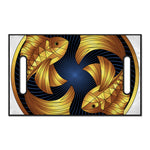 Golden Pisces Zodiac Sign Print Golf Cart Seat Cover