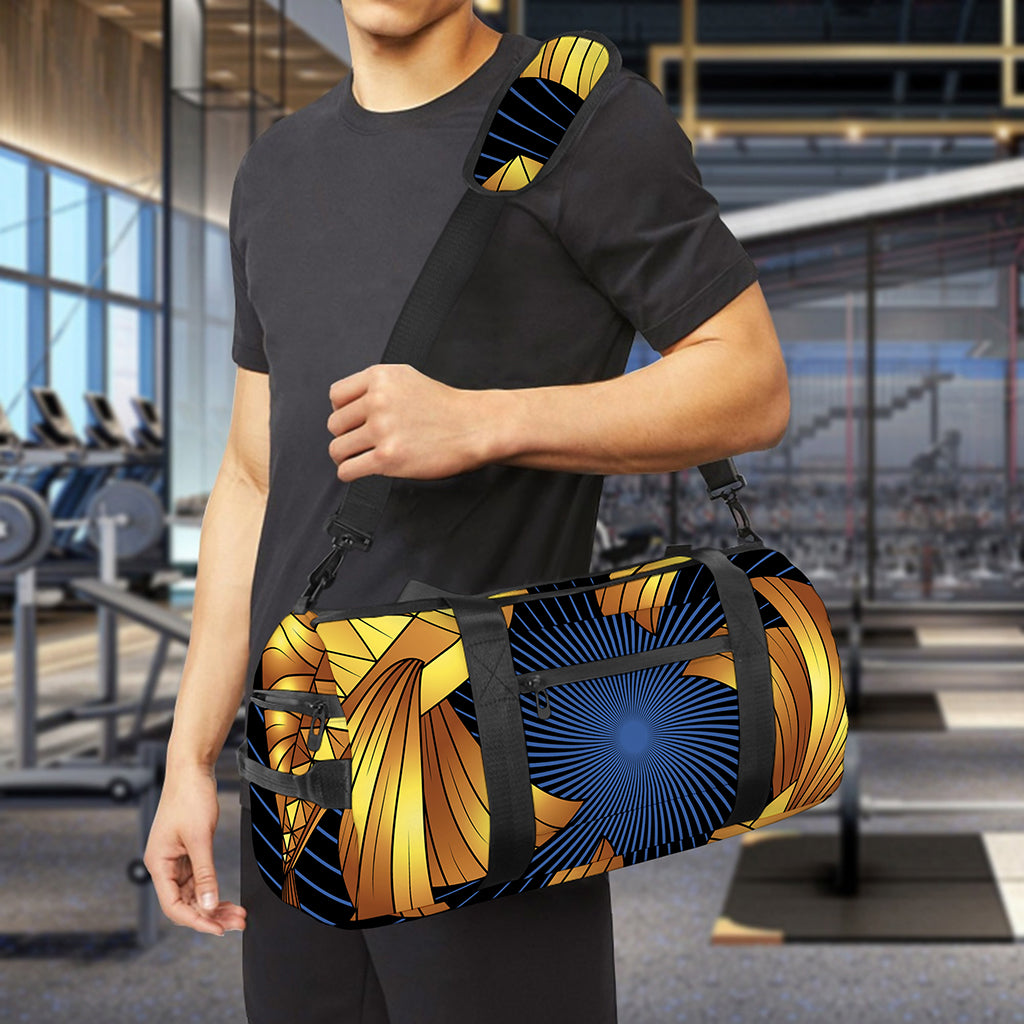 Golden Pisces Zodiac Sign Print Gym Bag