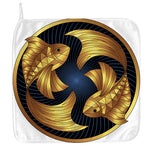 Golden Pisces Zodiac Sign Print Hand Towel