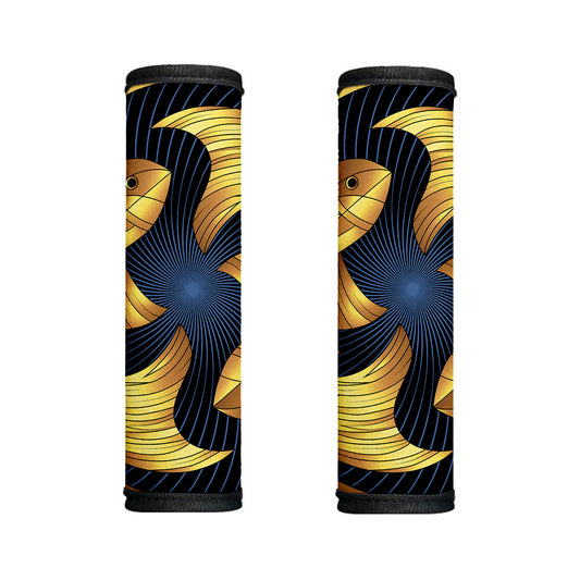 Golden Pisces Zodiac Sign Print Handle Covers