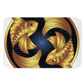 Golden Pisces Zodiac Sign Print Indoor Door Mat