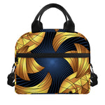 Golden Pisces Zodiac Sign Print Insulated Lunch Bag