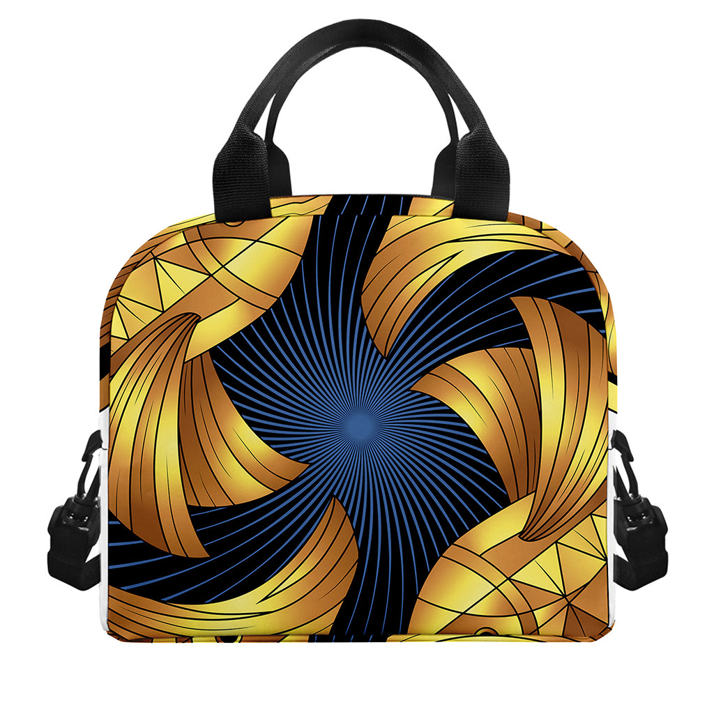 Golden Pisces Zodiac Sign Print Insulated Lunch Bag
