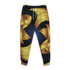 Golden Pisces Zodiac Sign Print Jogger Pants