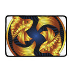 Golden Pisces Zodiac Sign Print Kitchen Mat