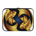 Golden Pisces Zodiac Sign Print Laptop Sleeve
