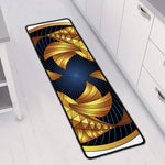 Golden Pisces Zodiac Sign Print Long Kitchen Mat