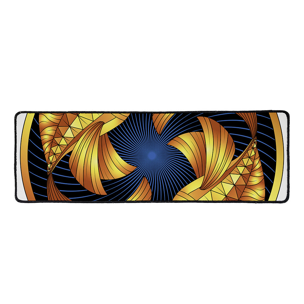 Golden Pisces Zodiac Sign Print Long Kitchen Mat