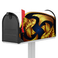 Golden Pisces Zodiac Sign Print Mailbox Cover