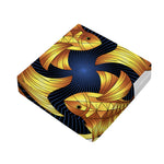 Golden Pisces Zodiac Sign Print Outdoor Seat Cushion Cover
