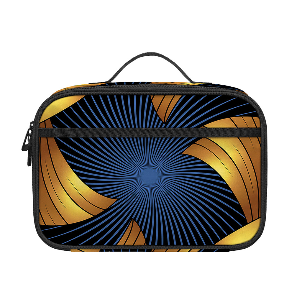Golden Pisces Zodiac Sign Print Portable Lunch Bag